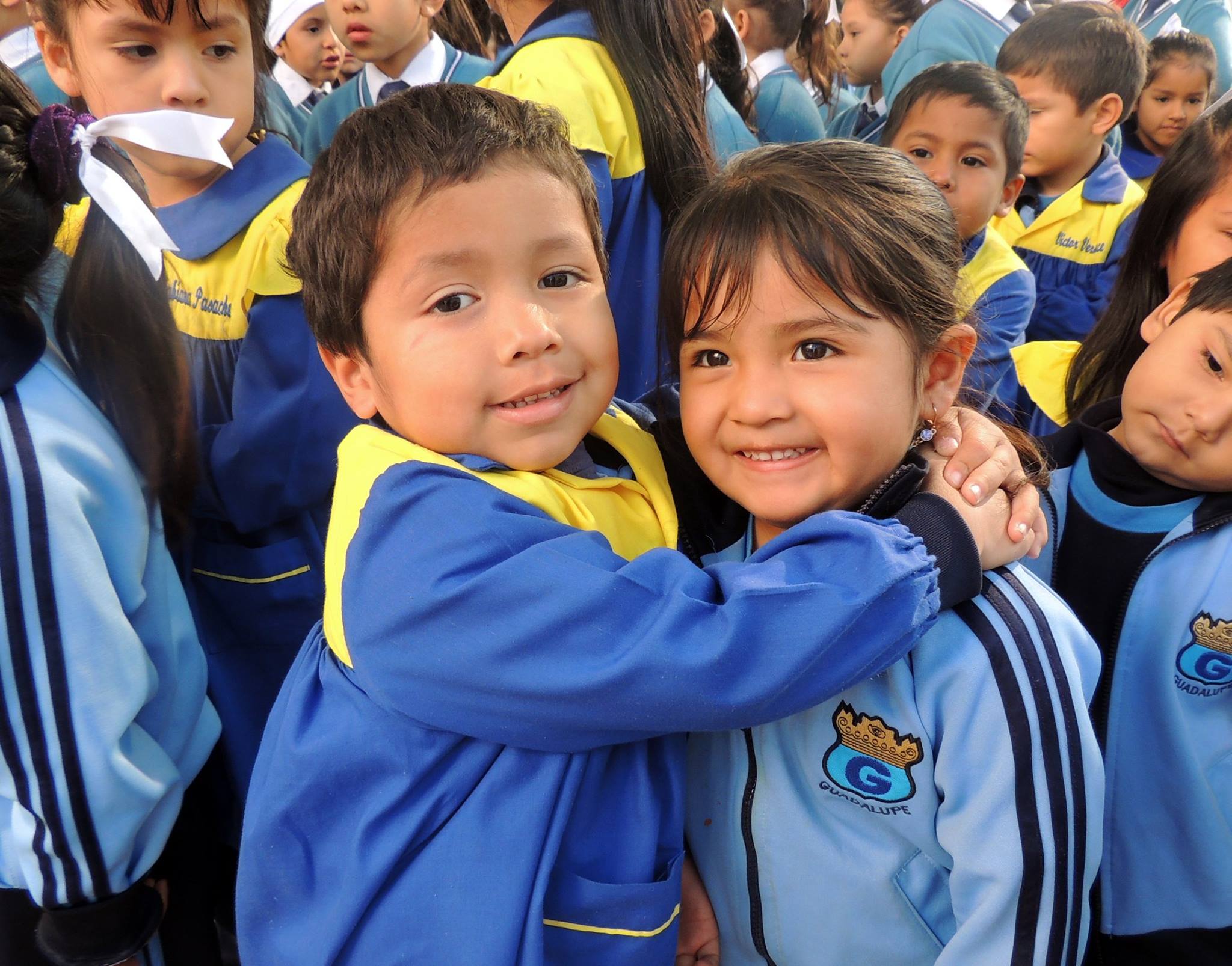 Estudiantes del colegio Nuestra Señora de Guadalupe